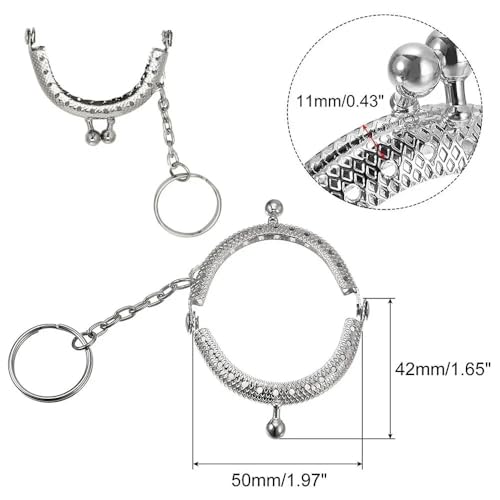 Zpengtai Metall Taschenrahmen Vintage Muster Metall Geldbörse Rahmen Kuss Verschluss Geldbörse Verschluss Rahmen Tasche(Bronze) von Zpengtai