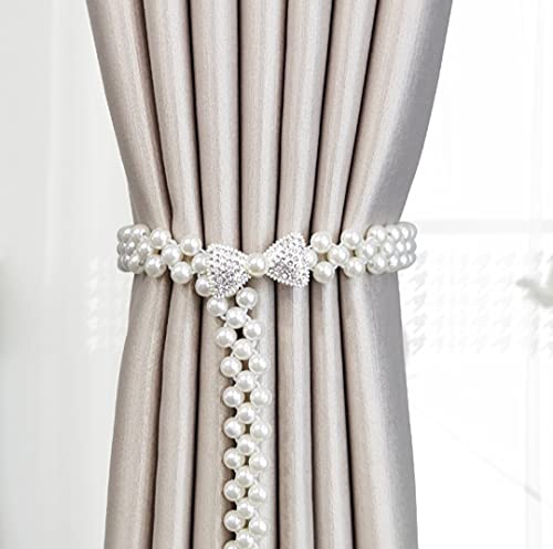 Zpengtai Vorhang Raffhalter 2 STÜCK Vorhang Raffback Elastic Halter Haken Schnalle Clip Hübsches und Mode Polyester Dekorative Home Accessorie Gardinenhalter(08) von Zpengtai