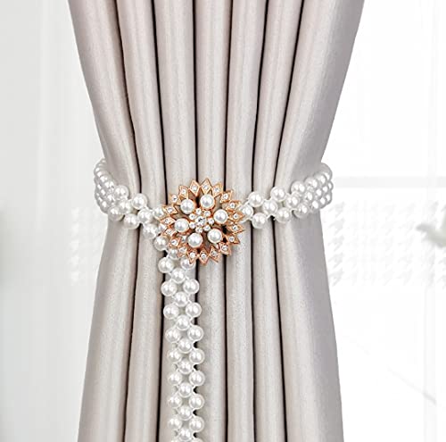 Zpengtai Vorhang Raffhalter 2 STÜCK Vorhang Raffback Elastic Halter Haken Schnalle Clip Hübsches und Mode Polyester Dekorative Home Accessorie Gardinenhalter(10) von Zpengtai