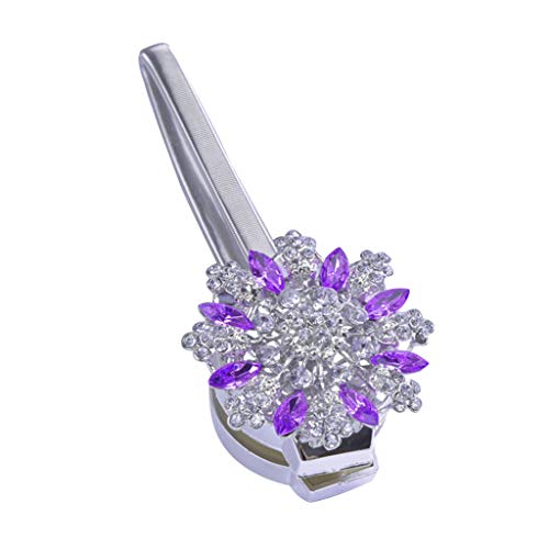 Zpengtai Vorhang Raffhalter 2 Stück magnetische Vorhang Raffbacks, Bequeme drapierende Krawatten, dekorativer Seil-Holdback-Halter for große, breite oder Dicke Fenster-Drapen Gardinenhalter(Purple) von Zpengtai