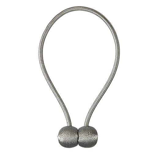 Zpengtai Vorhang Raffhalter 2 stück magnetischer Vorhang Raffressur Gardinenhalter(Silver Gray) von Zpengtai
