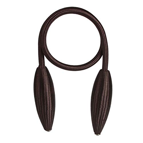 Zpengtai Vorhang Raffhalter 2 stücke Beliebige Form Starke Vorhang Raffbacks Plüsch Legierung Hängende Gürtel Seile Vorhang Holdback Vorhangstangen Accessoires Gardinenhalter(Black Coffee) von Zpengtai