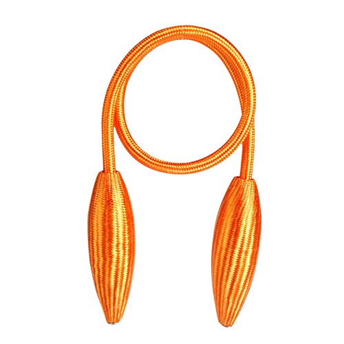 Zpengtai Vorhang Raffhalter 2 stücke Beliebige Form Starke Vorhang Raffbacks Plüsch Legierung Hängende Gürtel Seile Vorhang Holdback Vorhangstangen Accessoires Gardinenhalter(Orange) von Zpengtai