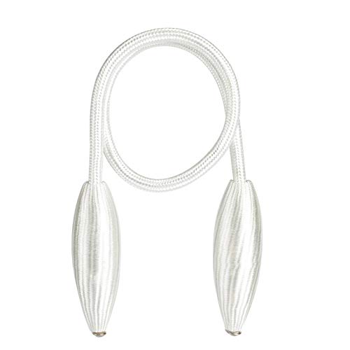 Zpengtai Vorhang Raffhalter 2 stücke Beliebige Form Starke Vorhang Raffbacks Plüsch Legierung Hängende Gürtel Seile Vorhang Holdback Vorhangstangen Accessoires Gardinenhalter(White) von Zpengtai