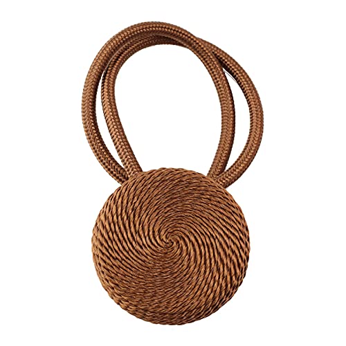 Zpengtai Vorhang Raffhalter 4 STÜCKE Magnetische Vorhang Clip Perle Ball Vorhänge Halter TiBeback Home Decor Hängende Ball Schnalle Krawatte Back Room Zubehör Gardinenhalter(Brown) von Zpengtai