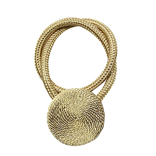 Zpengtai Vorhang Raffhalter 4 STÜCKE Magnetische Vorhang Clip Perle Ball Vorhänge Halter TiBeback Home Decor Hängende Ball Schnalle Krawatte Back Room Zubehör Gardinenhalter(Dark Gold) von Zpengtai