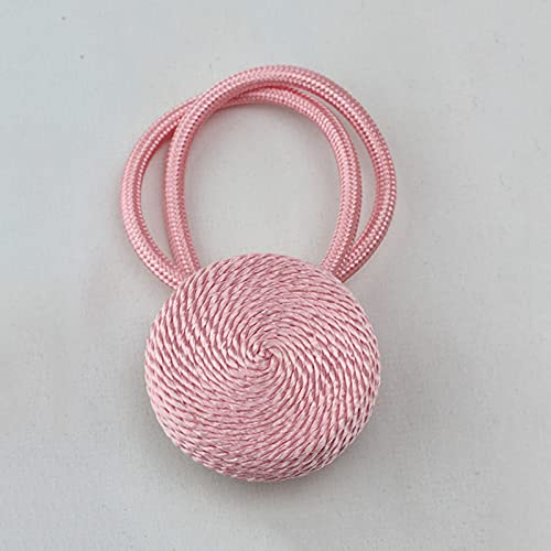 Zpengtai Vorhang Raffhalter 4 STÜCKE Magnetische Vorhang Clip Perle Ball Vorhänge Halter TiBeback Home Decor Hängende Ball Schnalle Krawatte Back Room Zubehör Gardinenhalter(Pink) von Zpengtai