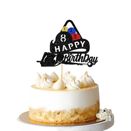 Billard Happy Birthday Cake Topper Pool Tisch Glitter Cake Topper Dekoration für Billard Enthusiasten Geburtstag Party Sport Thema Party Supplies Billard Happy Birthday Cake Topper Pool Tisch Glitter Cake Topper Dekoration für Billard Enthusiasten Geburtstag Party Sport Thema Party Supplies von ZpiLkes