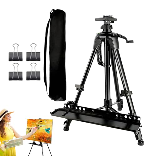Art Easel Stand, Adjustable Tripod, Portable Metal Frame, Paint Tray Included with Canvas Rack Holder for Adults, Teens, Tabletop and Floor Use, Indoor and Outdoor Drawing, 1200 g Art Easel Stand, Adjustable Tripod, Portable Metal Frame, Paint Tray Included with Canvas Rack Holder for Adults, Teens, Tabletop and Floor Use, Indoor and Outdoor Drawing, 1200 g von Zqkimzi