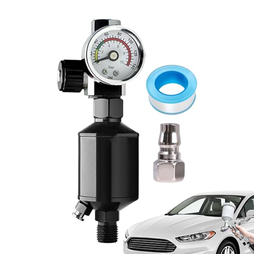 Poolfilter -Druckmessgerät, Kompressor -Feuchtigkeitsabscheider, Präzisionsdruckmessgerät mit klarem Zifferblatt, korrosionsbeständiger Filter für Möbelpflege, Wartung des Autos, Außenreinigung von Zqkimzi