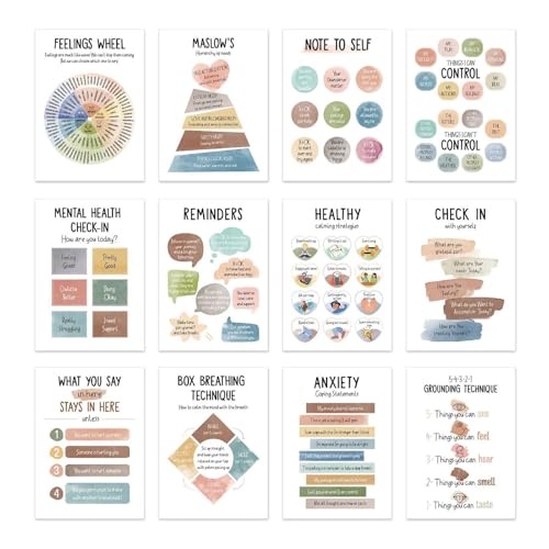 Poster "Mental Health Matters", beruhigendes Klassenzimmer- , Calm Down Corner Supplies, entworfen, um Achtsamkeit, emotionale Regulierung und psychische Gesundheit in pädagogischen Räumen zu von Zqkimzi