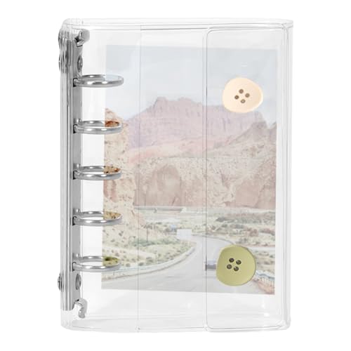 Sticker Organizer Binder, transparente Aufkleber -Bindemittel Album Organizing Book, ästhetischer Notebook -Keeper für Scrapbooking, Planer Dekoration, Reisen, Schule, Klassenzimmerversorgungen, 9.5x1 von Zqkimzi