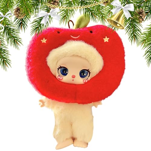 Weihnachten Plüsch Puppe Kleidung Urlaub Puppe Kleidung Weihnachten Outfit für Puppen Festliche Plüsch Puppe Kleidung Weihnachtskleid für Puppen Plüschpuppen Zubehör Urlaub Thema Puppenkleidung von Zqkimzi