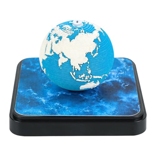 Zqkimzi 3D Kalender Kunst 2026,3D Papier Skulptur Kalender 2026 Notizblock | Kreative Erdkugel-Papierdekoration Für Lehrer Schüler Erwachsene Kinder Auf Dem Bücherregal von Zqkimzi
