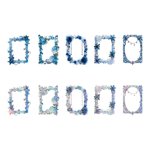 10 Blätter Crystal Museums Serie Sticker Scrapbook Sticker Ästhetik Dekoratives Border Journal Dekorative Kristallmuseums Serien von Zqxnt