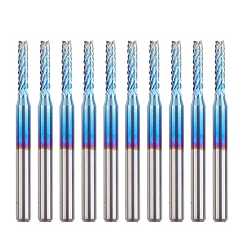 10 Stcs Wolframstahl Endmühlen Set 0 8 Mm Bis 3 175 Mm Blauer Beschichtung Für Hartlegierung Maismühlenschneider Für Ste 10 Stcs Wolframstahl Endmühlen Set 0 8 Mm Bis 3 175 Mm Blauer Beschichtung Für Hartlegierung Maismühlenschneider Für Ste von Zqxnt