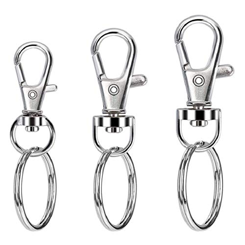 100 PCs Schwenkschnapphaken Mit Für Schlüsselringe Hummerklauenverschluss S/für M/l Assor Für Handwerkskaste Keychain Clip 100 PCs Schwenkschnapphaken Mit Für Schlüsselringe Hummerklauenverschluss S/für M/l Assor Für Handwerkskaste Keychain Clip von Zqxnt