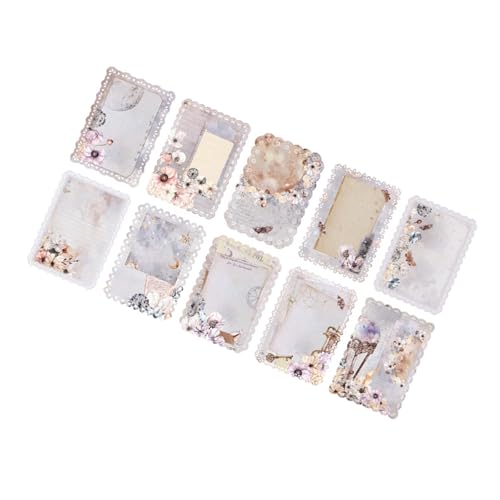 10pcs Ästhetische Spitzenmuster Scrapbooking Papier Scrapbooking Verschönerungspapier Für Journalplaner Bildrahmen Handgefertigte Kartenversorgungen 10pcs Ästhetische Spitzenmuster Scrapbooking Papier Scrapbooking Verschönerungspapier Für Journalplaner Bildrahmen Handgefertigte Kartenversorgungen von Zqxnt