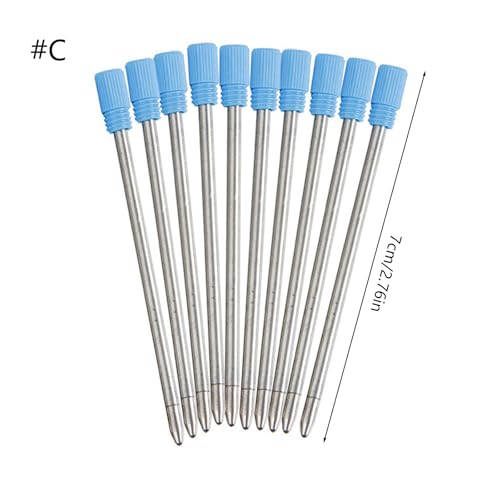 10pcs Austauschbarer Kugelschreiber Nachfüll Kugelschaltpunkt Metall Nachfüllungen Für Twist Action Stifte 1 0 Mm Professionelle Stift Nachfüllungen von Zqxnt