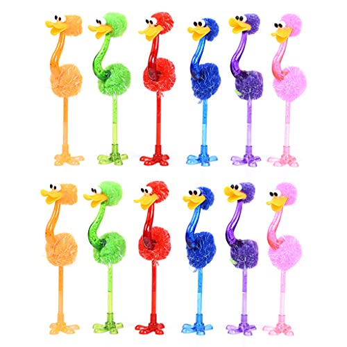 12 PCs Niedliche Strostich Förmige Kugelschreiber Regelmäßige Nachfüllung Für Kreative Cartoon Strostrich Pen Party Supplies Klasse Belohnung 12 PCs Niedliche Strostich Förmige Kugelschreiber Regelmäßige Nachfüllung Für Kreative Cartoon Strostrich Pen Party Supplies Klasse Belohnung von Zqxnt