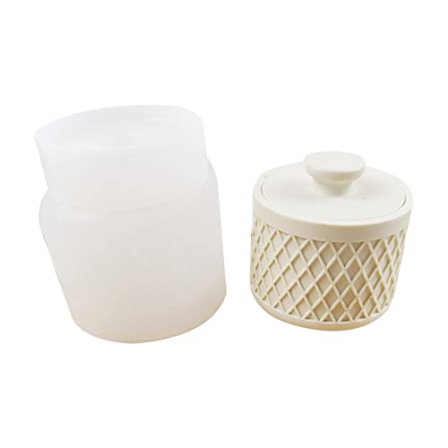 2 PCs Epoxidharz Silikonform Geburtstag Kerze Cup Jar Aufbewahrungsbox Form Für Home Dekoration Schmuck Aufbewahrungsprotokollformen Mit Deckel Für Epoxidharz von Zqxnt