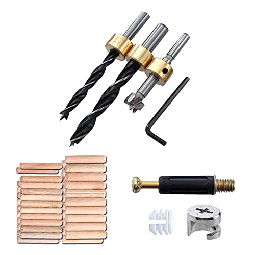 3-in-1-Holzbearbeitung Bohrlokator Selbstzentrierende Dübel Guide Doweling Jig Positionier Bohrer Bit Set Holzbearbeitungswerkzeuge 3-in-1-Holzbearbeitung Bohrlokator Selbstzentrierende Dübel Guide Doweling Jig Positionier Bohrer Bit Set Holzbearbeitungswerkzeuge von Zqxnt