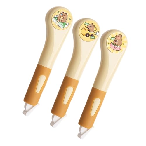 3pcs Korrekturbandrolle 6mx5mm White Out Tape Schnelltrocknen Korrekturbänder Insgesamt 18m Zum Schreiben Von Journaling Noting Ergonomic Correction Grip von Zqxnt