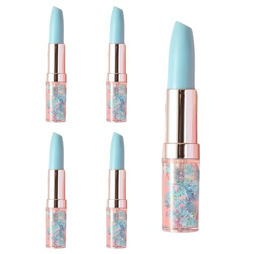5 PCs Highlighter Marker Highlighters Set Fluoreszenzstift Lippenstiftform Highlighter Stift Stift Zum Scrapbooking von Zqxnt