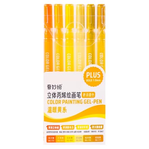 6/12/54 Farb Acrylfarbe Pengel Stift Acrylmarker Zeichnen Farbmarkierungen Für Plastikglasmalereien von Zqxnt