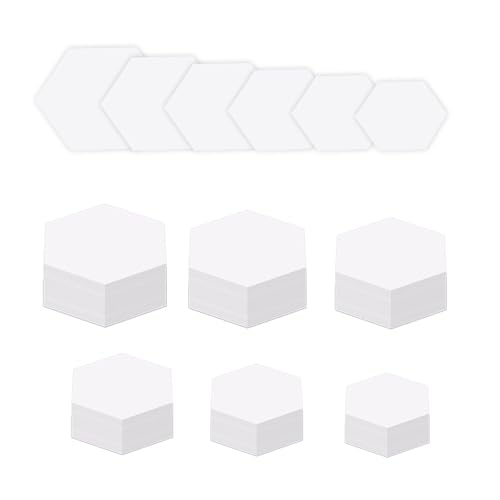 600pcs Hexagon Papiernetzform Für Quilt Patchwork Papierpapier Quilt Vorlagen Zum Nähen Projekt 600pcs Hexagon Papiernetzform Für Quilt Patchwork Papierpapier Quilt Vorlagen Zum Nähen Projekt von Zqxnt