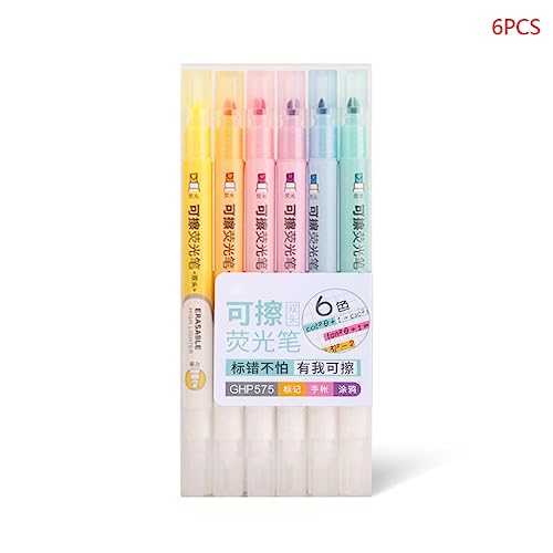 6pcs Erlöser Highlighters Tip Marker Stifte Kid Malvorlagen Für Kartenherstellung Scrapbooking Planer Kalender Diary Diary Highlighter Stifte Highlighter Retractable von Zqxnt