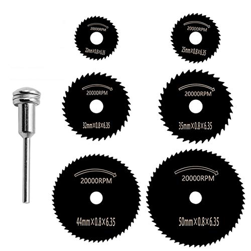 7 Teile/Set Black Hochgeschwindigkeits Stahlsägen Webkreis Rotationsschneideblattscheiben Scheiben Dorn Elektrikmahlen 7 Teile/Set Black Hochgeschwindigkeits Stahlsägen Webkreis Rotationsschneideblattscheiben Scheiben Dorn Elektrikmahlen von Zqxnt
