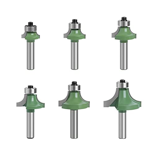 8mm Schaftschneider Router Bit 6pcs Planer Tool Roundover Router Bits Für Holzbearbeitungskante Holzfräsenschneider 8mm Schaftschneider Router Bit 6pcs Planer Tool Roundover Router Bits Für Holzbearbeitungskante Holzfräsenschneider von Zqxnt