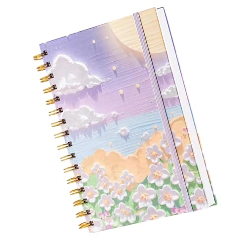 A 5 Notepads Spirals Notebook Stationery Notebooks Notizbuch Schmetterlings Ästhetische Reise Notizbilder Für Arbeit von Zqxnt