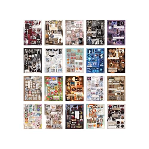 Ästhetischer Aufkleber Scrapbooking Sticker Die Geschnittenes Buch Retro Stationery Japanische Stile Dekorative Stiederbuch Japanischer Stile Für Laptop Ästhetischer Aufkleber Scrapbooking Sticker Die Geschnittenes Buch Retro Stationery Japanische Stile Dekorative Stiederbuch Japanischer Stile Für Laptop von Zqxnt