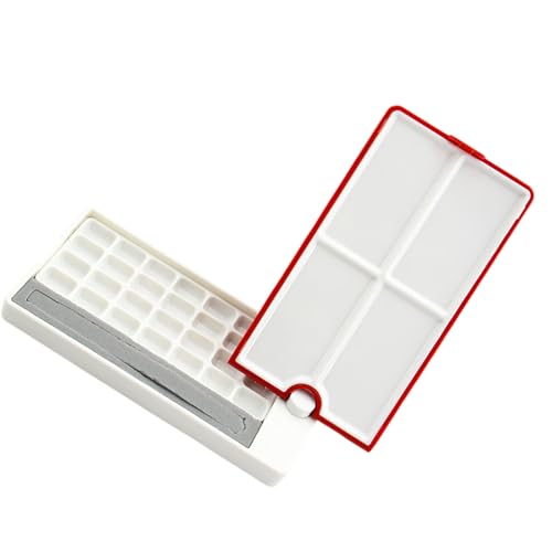 Aquarellablett Palett Tragbare Malblecher Lackablett von Zqxnt