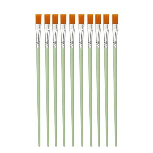 Art Pinsel Pinsel Set 10 Pcs Handbemalte Nylon Haarbürsten Für Acryl Aquarellöl Gouache Gesichtsnägelkunst Malmalerei Nylon Haarpinsel Aquarell Ölmalerei Acrylic von Zqxnt