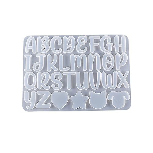 Buchstabe Schlüsselkettenform Halskette Anhänger Silikonform Mit Loch Für Gepäck Tags Charme Charm Form Silikonharzformen von Zqxnt
