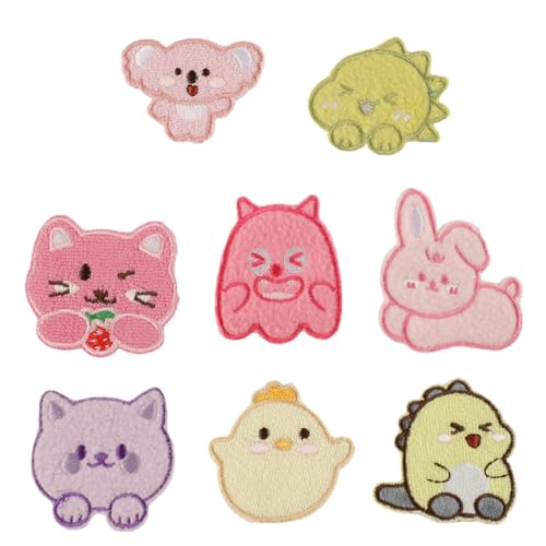 Cartoon Animal Applique Stickstoffpatches Einfach Zu Nähen Für Studentenkleidung Rucksack Reparaturhandwerk 8pcs Cartoon Animal Applique Stickstoffpatches Einfach Zu Nähen Für Studentenkleidung Rucksack Reparaturhandwerk 8pcs von Zqxnt