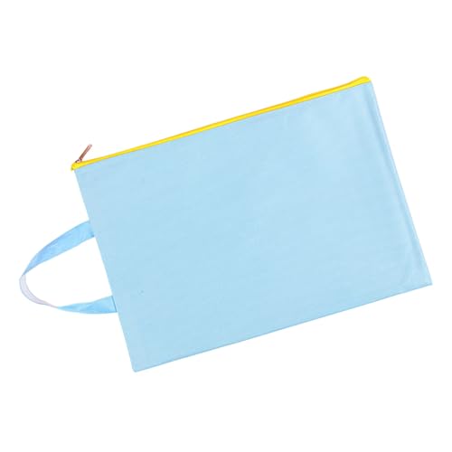 Ein 4 Datei Taschen Handheld Dokumentbeutel Dokumentspeicher Zipper Beutel Ordner School Office Supplies von Zqxnt