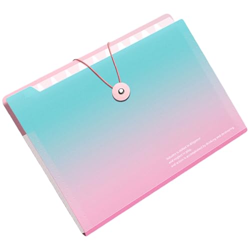 Erweiterbarer Dateiordner 12 Taschen Erweitern Sie Dokumentorganisator Sortieren Wasserresistent Für Schulbüroordner Ordner Organizer von Zqxnt