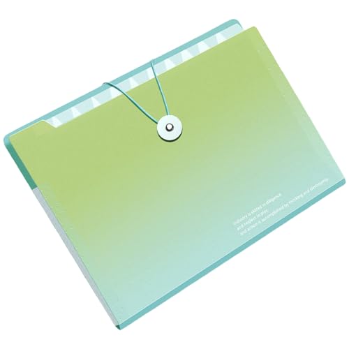 Erweiterbarer Dateiordner 12 Taschen Erweitern Sie Dokumentorganisator Sortieren Wasserresistent Für Schulbüroordner Ordner Organizer von Zqxnt