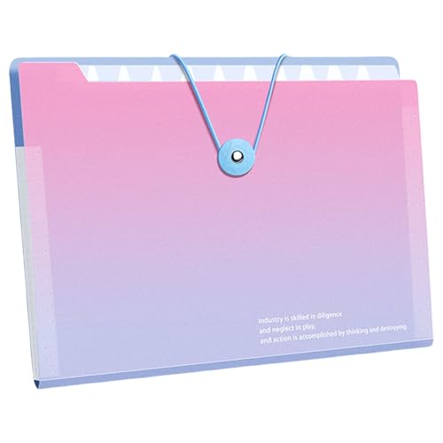 Erweiterbarer Dateiordner 12 Taschen Erweitern Sie Dokumentorganisator Sortieren Wasserresistent Für Schulbüroordner Ordner Organizer von Zqxnt