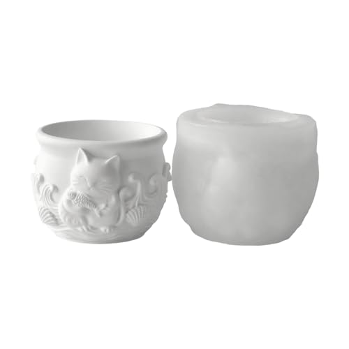 Flexible Silikonhandwerksform Tierform Geprägte Oberflächen Geeignet Für Harzguss Pflanzgefäß Dekorative Gegenstände Harz Blumenpot Silikonform von Zqxnt