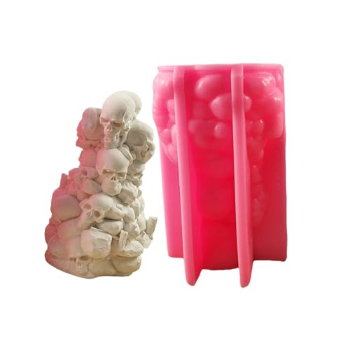 Halloween Skull Fingurine Silikonform Fondant Schokoladen Silikonformen Für Epoxidharz Halloween Party Dekoration Halloween Party Dekoration von Zqxnt