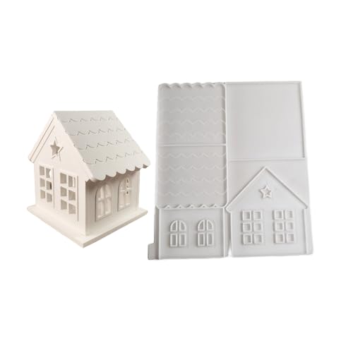 Handgefertigter Hausform Charme Schlüsselbund Schimmel Stilvolle Robuste Silikon Set Accessoire Für Handwerksliebhaber Täglich Verwenden Silikonform von Zqxnt