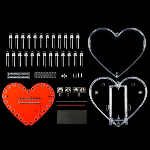Herzförmige RGBs LED-Lötprojekt-Kits für Elektronik-Lernen, für Schülerausbildung und Bastel-Enthusiasten Herzförmige RGBs LED-Lötprojekt-Kits für Elektronik-Lernen, für Schülerausbildung und Bastel-Enthusiasten von Zqxnt