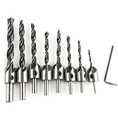 Holzbearbeitungsschlüssel Countersink Drill Bit Countersink Bohrer Bits Drei Spitze Countersink Bohrbit Bit Holzstecker Cutter Cutter Holzbearbeitungsschlüssel Countersink Drill Bit Countersink Bohrer Bits Drei Spitze Countersink Bohrbit Bit Holzstecker Cutter Cutter von Zqxnt