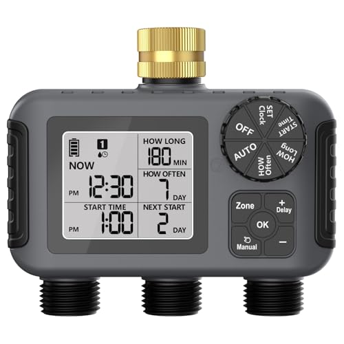 Intelligenter Gartenbewässerungs Controller Doppelschlauch Programmierbares Wasserversorgungssystem Mit Klarem LED Display Wetterfester Doppelschlauch Timer Für Gartenanlage Intelligenter Gartenbewässerungs Controller Doppelschlauch Programmierbares Wasserversorgungssystem Mit Klarem LED Display Wetterfester Doppelschlauch Timer Für Gartenanlage von Zqxnt