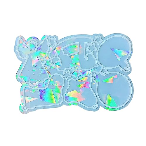 Licht Und Schattenholografie Schimmel Weihnachtsohrring Silikonform Schlüsselbund Anhänger Kristallharzform Machen Handwerksharzform von Zqxnt